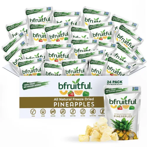 Vista 11 de bfruitful Manzana liofilizada + canela, sin azúcar añadido, paquete de bocadillos de frutas liofilizadas o para niños y adultos, bocadillos