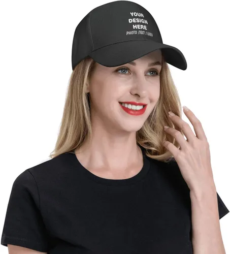 Vista 7 de Sombreros personalizados Diseña tu propia gorra de béisbol personalizada Sombrero personalizado Añadir texto Logo Foto Gorra de béisbol personalizada