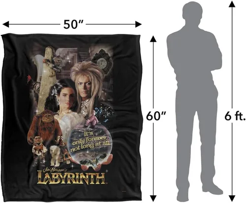 Vista 5 de Labyrinth Only Forever - Manta sedosa al tacto súper suave, 50 x 60 pulgadas