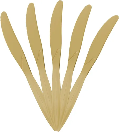 Vista 8 de JAM Paper Premium Utensils Party Pack - Cuchillos de plástico - Fucsia rosa intenso - 48 cuchillos desechables/paquete