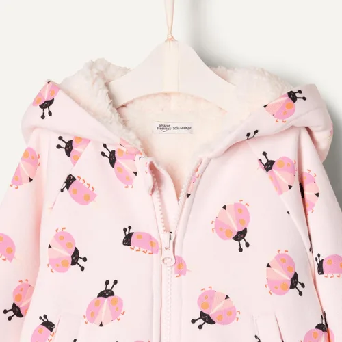 Vista 4 de Tienda Essentials x Sofia Grainge - Sudadera unisex con capucha y cremallera para niños pequeños y bebés