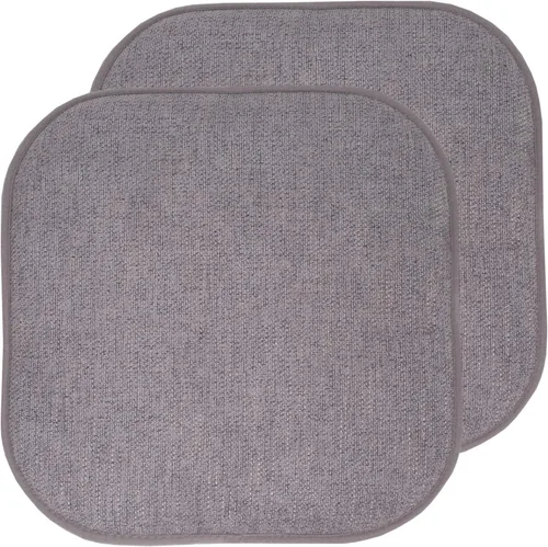 Vista 69 de Sweet Home Collection Cojines de espuma viscoelástica para silla, antideslizantes, diseño de panal de abeja, 16 x 16 pulgadas, paquete de 2