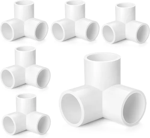 Vista 10 de Tapa de extremo de PVC de 1 pulgada, paquete de 10 conectores de codo de tubería, accesorios de tubería de PVC SCH40 de grado para muebles