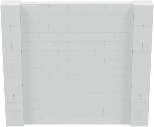 Vista 80 de EverBlock Kit de pared de 5 x 4 pies Bloques de construcción modulares Sistema de pared para edificios, pantallas y estructuras Divisor