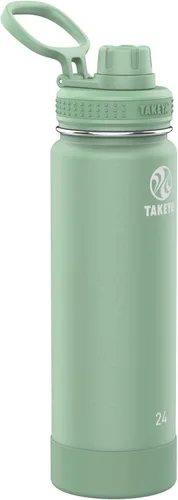 Vista 47 de Takeya Actives Botella de Agua con Tapa de Boquilla, Botella con Doble Aislamiento de Acero Inoxidable, Apta para Lavavajillas y Sin BPA, Botella