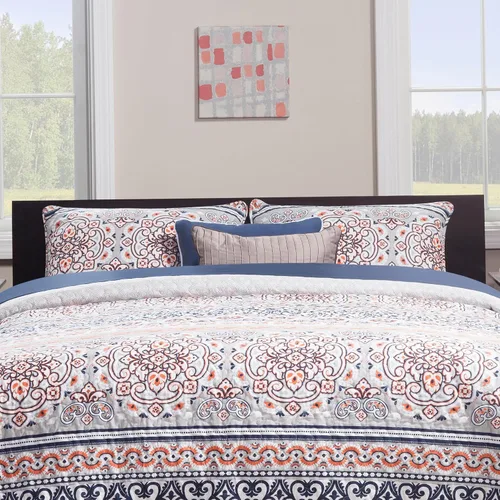 Vista 4 de AFI, Orlando - Cama King con plataforma de madera de perfil bajo, color espresso
