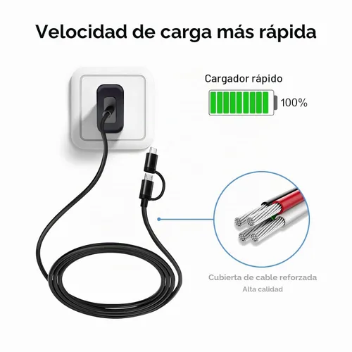 Vista 3 de Cable de carga rápida para licuadora portátil, compatible con linterna Nebo, linterna Streamlight, PopBabies, Supkitdin, licuadora portátil Aoozi