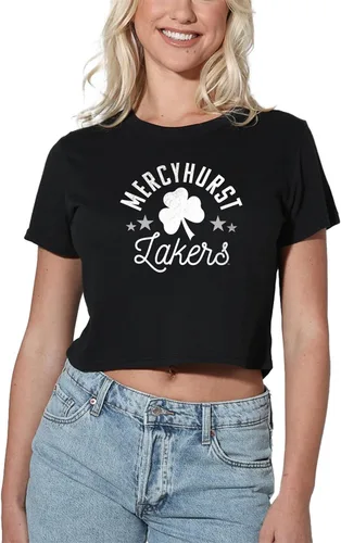 Vista 228 de Colección oficial de camisetas con diseño de mascota desgastada para mujer, color negro Grizzlies del estado de Adams