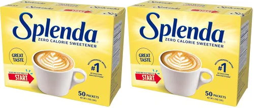 Vista 8 de SPLENDA Edulcorante cero calorías, paquetes de 50 unidades 50 paquetes originales Splenda