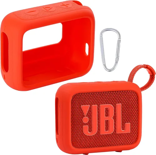 Vista 12 de Funda de silicona para altavoz Bluetooth impermeable JBL Go 4, color azul Estuche azul