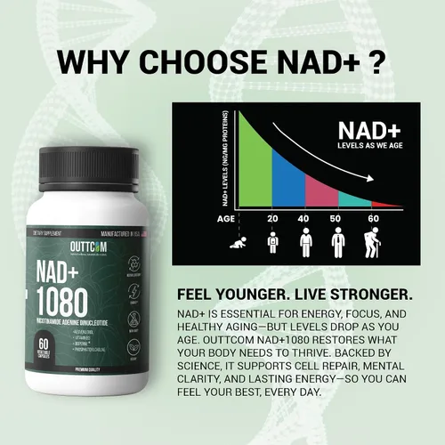 Vista 6 de Suplemento liposomal NAD+ de 900 mg — Resveratrol, B12, fosfatidilcolina y bioperina 60 cápsulas veganas Energía celular, enfoque
