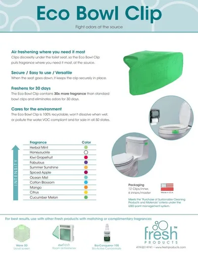 Vista 4 de Fresh Products Inodoro Eco Clips 2.0 (Ocean Mist)