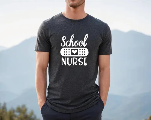 Vista 3 de Camisa de enfermera escolar - Camiseta RN para mujer, bonita camisa para enfermeras, para enfermera, regalo para la semana de enfermeras