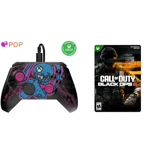 Vista 17 de PDP Gaming Xbox Series X S Red Bundle: REMATCH Wired Gamepad Controller & AIRLITE Wired Headset with Mic, Licensed Xbox One Gamepad, Customizable