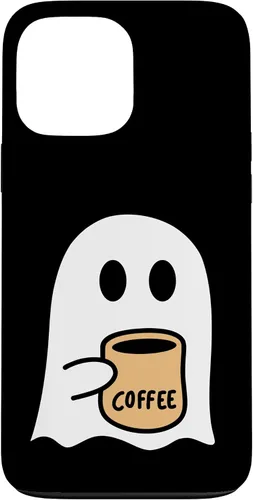 Vista 23 de iPhone 16 Spooky Fall Ghost Coffee Lovers Costume Case