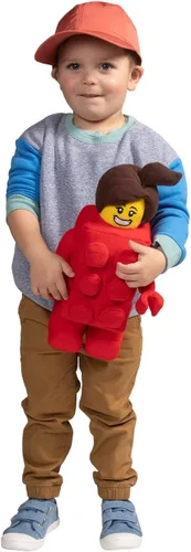 Vista 7 de LEGO Minifigure Brick Suit Girl - Personaje de peluche de 13 pulgadas