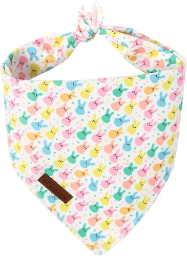 Vista 30 de Bandana de verano para mascotas - Bufanda triangular de rejilla de algodón cómoda para cachorros, pañuelo lavable para perros o gatos, niños
