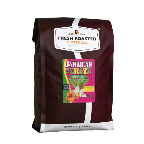 Vista 37 de Fresh Roasted Coffee, Amaretto - Café saborizado, 12 onzas, tostado medio, Kosher, grano entero