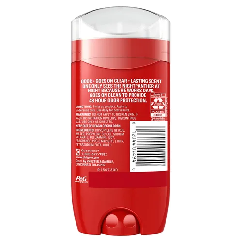 Vista 2 de Old Spice Desodorante sin aluminio para hombres, Nightpanther, 3 onzas