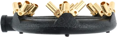 Vista 8 de Homend Quemador de chorro de gas natural para la gama de wok chino, parrilla, salteado, cuerpo de hierro fundido con boquilla redonda con 23 puntas