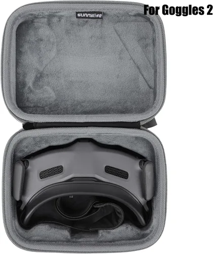 Vista 2 de Anbee Funda de transporte para gafas 3, funda rígida portátil compatible con DJI Avata 2 / Neo Drone Pro-View Combo - DJI Goggles 3/2