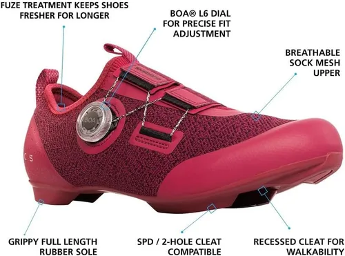 Vista 2 de Shimano SH-IC501 Zapatillas de ciclismo de interior de alto rendimiento