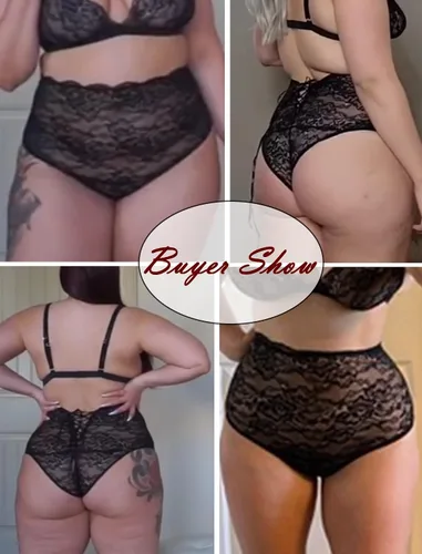 Vista 4 de Avidlove Ropa interior para mujer ropa interior invisible sin costuras encaje hipster bragas de cobertura completa