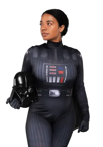 Vista 6 de Disfraz Zentai de Darth Vader para Mujer Multicolor