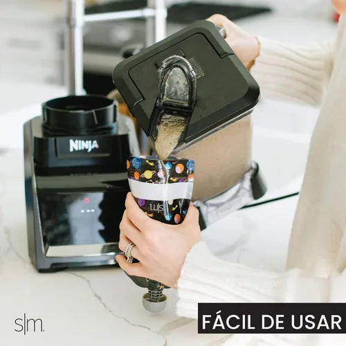 Vista 5 de Simple Modern Bolsas reutilizables para alimentos de bebé para niños pequeños Plástico libre de BPA, apto para alimentos, apto para congelador