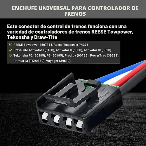 Vista 2 de Oyviny Adaptador de cableado de control de freno 3050-P para Nissan Titan 2004-2024/Armada/Frontier 2005-2024/NV 2012-2021/Pathfinder