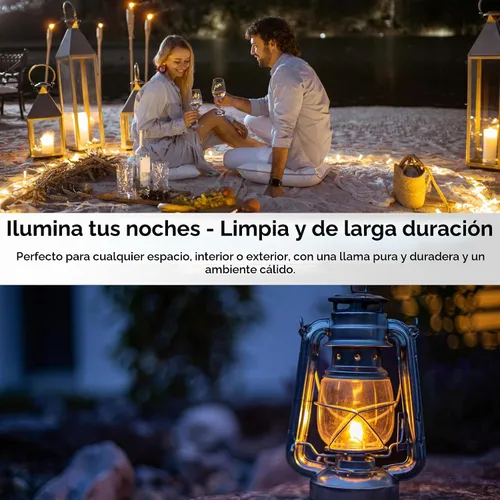 Vista 5 de Firefly Aceite para lámpara de parafina Wick Fed Devices, Up To 100 Hours, Indoor And Covered Outdoor Use, Alternative To Kerosene Fuel, Virtually