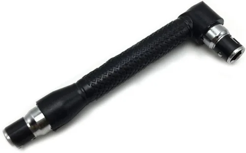 Vista 6 de Angoily Enchufe de doble cabeza 3 unids mango adaptador derecho de doble cabeza en forma de L Destornillador de extensión hexagonal Grado Llave