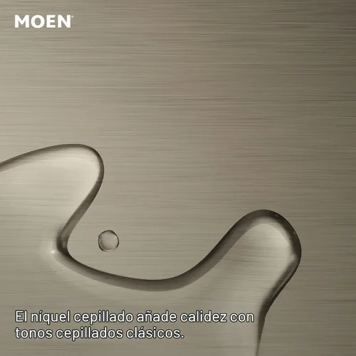 Vista 5 de Moen UTS2611BN Doux M-CORE Serie 3 - Moldura de ducha con 2 manijas con válvula de transferencia integrada, requiere válvula, níquel cepillado