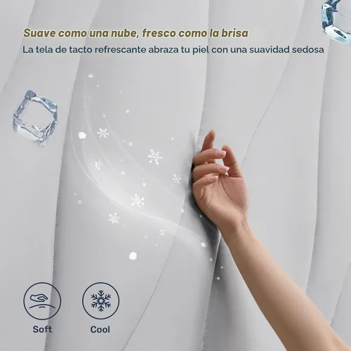Vista 2 de Unikome - Protector de colchón ultra suave e impermeable para personas que duermen con calor
