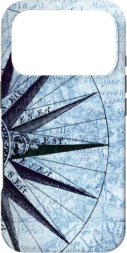 Vista 30 de Nautical Map Phone Case Vintage Ocean Maps Boat Captain Gift Case for iPhone 17