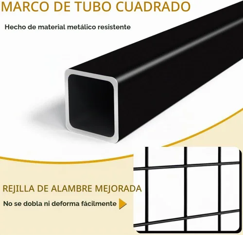 Vista 4 de Paneles de pared de rejilla de 1.8 x 5.7 pies, rejilla de alambre de pie, estante de exhibición con ruedas base en T, panel de rejilla independiente