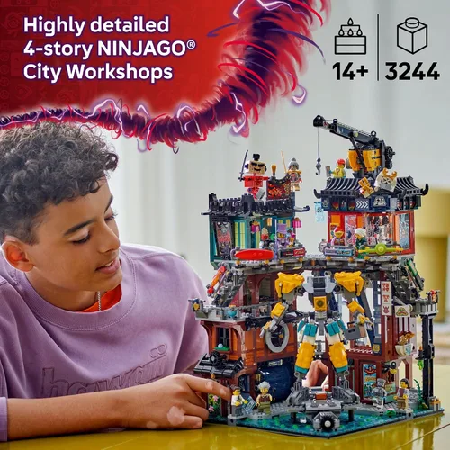 Vista 2 de LEGO NINJAGO City Workshops - Juguete de construcción – Juego de ninja para niños y niñas, a partir de 14 años – Regalo para adolescentes – Incluye