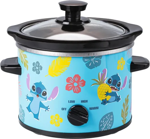 Vista 14 de Uncanny Brands Olla de cocción lenta Bluey de 2 cuartos - Pequeño aparato de cocina
