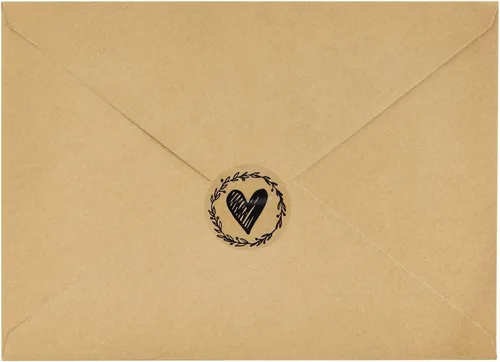 Vista 7 de Paper Junkie Calcomanías de corazón, vinilo transparente de 1.25 pulgadas, paquete de 250 calcomanías para sellar sobre, sellos de sobres de boda