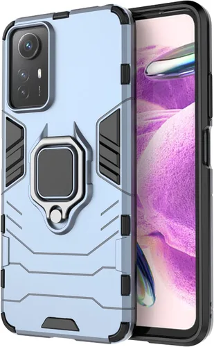 Vista 3 de Funda para Xiaomi Redmi Note 12S 4G Caso,Soporte de montaje magnético para coche Funda Shell para Xiaomi Redmi Note 12S 4G Caso Azul