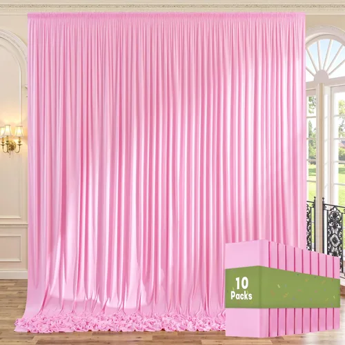 Vista 46 de Cortinas de fondo negras negras sin arrugas para fiestas, cortinas de tela gruesa para telón de fondo de fotos para cumpleaños, bodas, baby shower