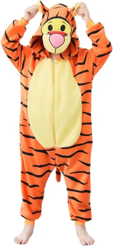 Vista 7 de Pijama unisex de animales para niños, disfraz de Halloween y Navidad Jirafa-1