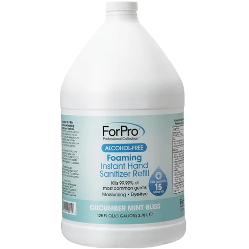 Vista 33 de ForPro - Desinfectante instantáneo de manos espumoso sin alcohol, hidratante y sin colorantes, aroma a menta y pepino, 1.7 onzas líquidas