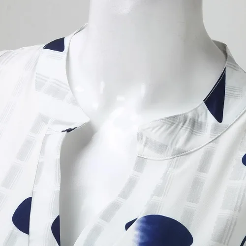 Vista 6 de Vestidos de verano para mujer 2023, casual, a rayas, botones, cuello en V, sin mangas, vestido de vacaciones, floral, vestido de playa, vestido por