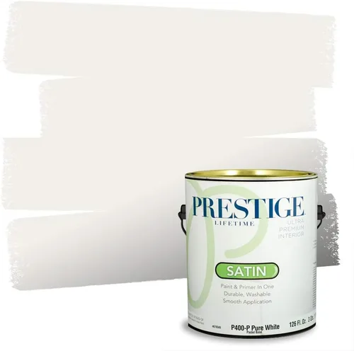 Vista 59 de PRESTIGE Paints - Pintura interior e imprimación en uno, 1 galón, cáscara de huevo, pimienta envejecida