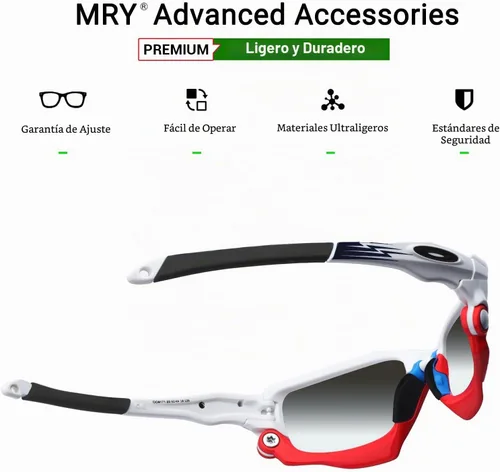 Vista 4 de Mryok Auriculares de repuesto para Oakley Jawbone/Racing Jacket/Split Jacket - Opt Negro
