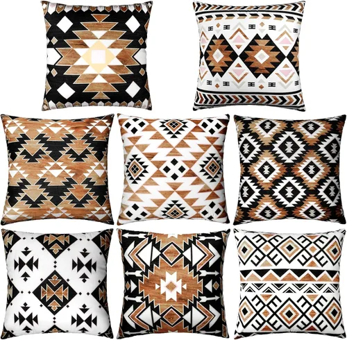 Vista 18 de 8 fundas de almohada de regreso a la escuela, 18 x 18 pulgadas, composición, fundas de almohada para cuadernos, fundas de almohada para el aula