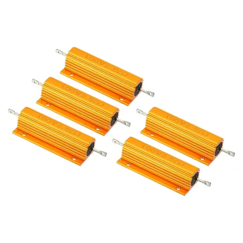 Vista 22 de PATIKIL Resistencia de carcasa de aluminio de 100 W 0.01 ohmios, paquete de 5 resistencias de carcasa de aluminio con carcasa de alambre enrollado