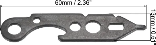 Vista 2 de PATIKIL Herramienta de llave de dardos, accesorio de dardos de manejo de cabeza de dardo de hierro para ejes de aluminio, puntas de dardos for