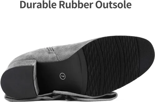 Vista 4 de DREAM PAIRS Botas a la rodilla, de tacón alto, para mujer